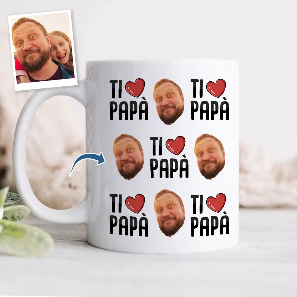 Tazza personalizzata per Papà | Ti amo papà