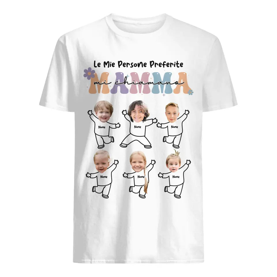Maglietta personalizzata per Mamma | Le Mie persone Preferite Mi Chiamano Mamma Nonna