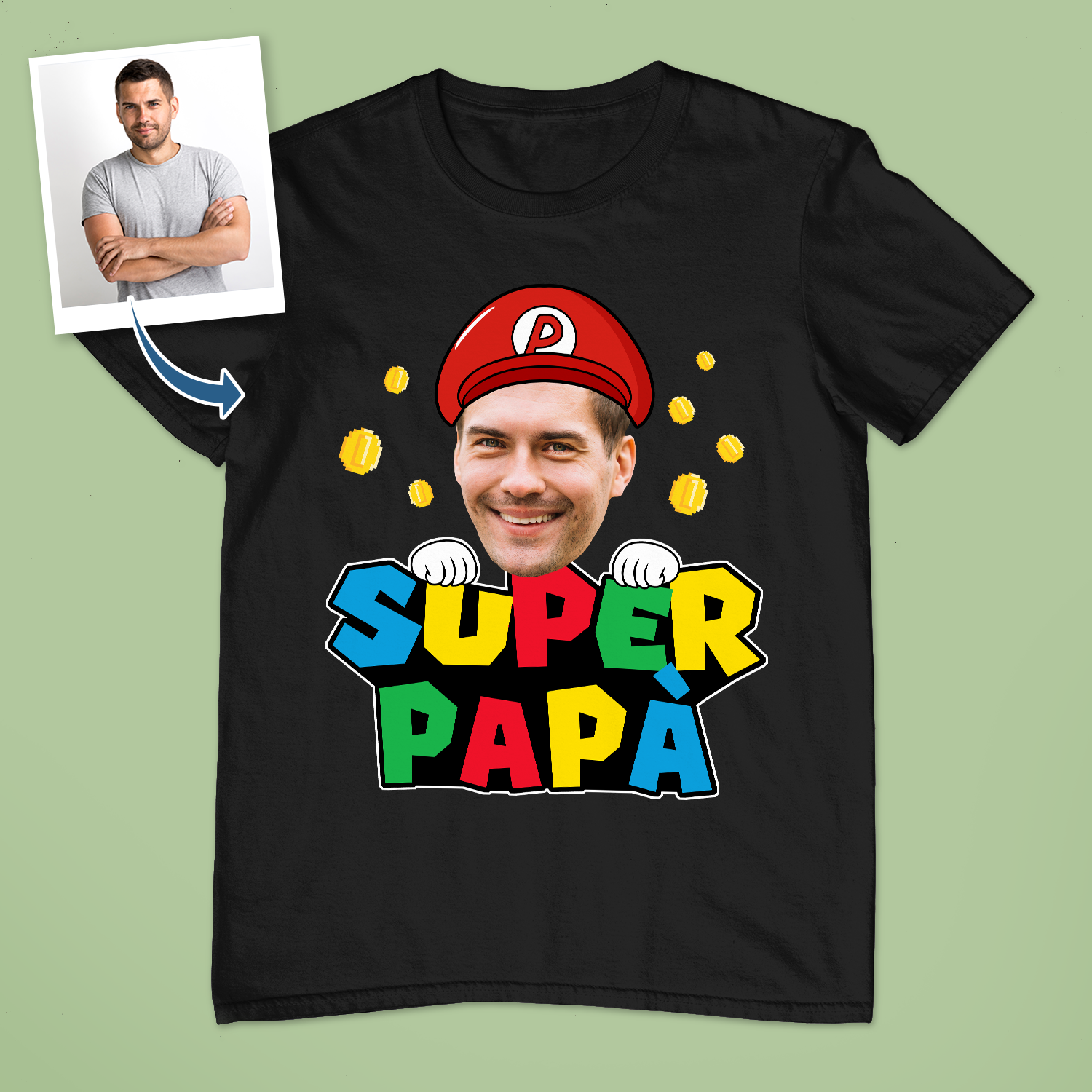Maglietta personalizzata per Papà | Super Papà