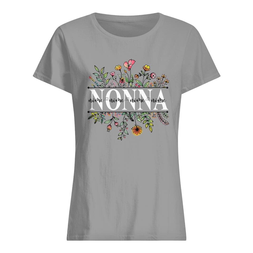 Camiseta personalizada para la abuela | Regalo personalizado para abuela | La pequeña flor de la abuela