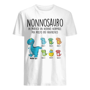 Camiseta personalizada para el abuelo | Regalo personalizado para abuelo | nonosaurio