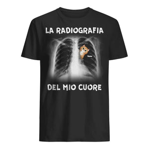 Camiseta personalizada para amantes de los gatos | Regalo personalizado para amantes de los gatos | La radiografía de mi corazón.