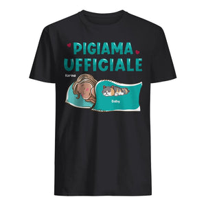 Camiseta personalizada para amantes de perros y gatos | Regalo personalizado para amantes de perros y gatos | Pijamas Oficiales