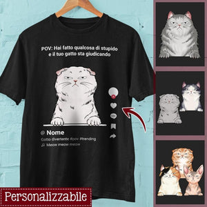 POV Cat, camiseta personalizable para el amante de los gatos