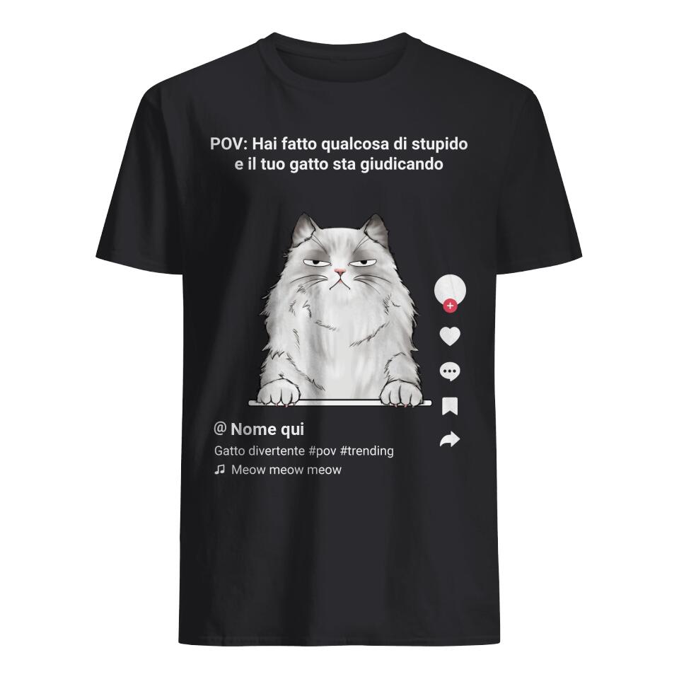 POV Cat, camiseta personalizable para el amante de los gatos