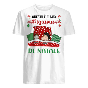 Camiseta personalizada para amantes de los gatos | Regalo personalizado para amantes de los gatos | Este es mi pijama navideño