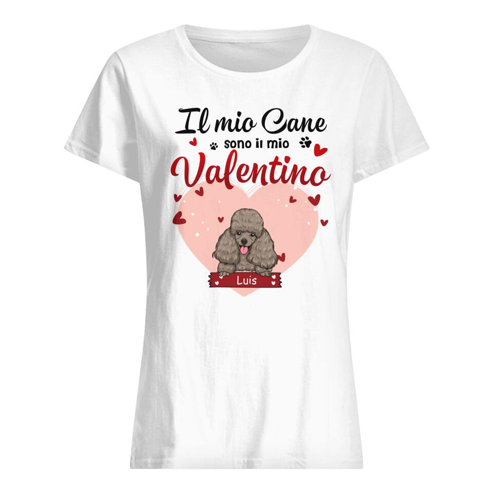 Camiseta personalizada para amantes de los perros | Regalo personalizado para amantes de los perros | Mis perros son mi San Valentín