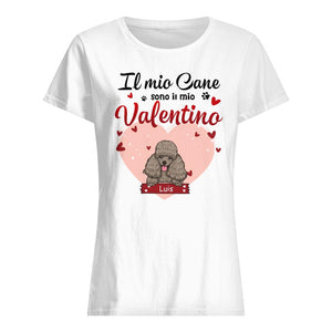 Camiseta personalizada para amantes de los perros | Regalo personalizado para amantes de los perros | Mis perros son mi San Valentín