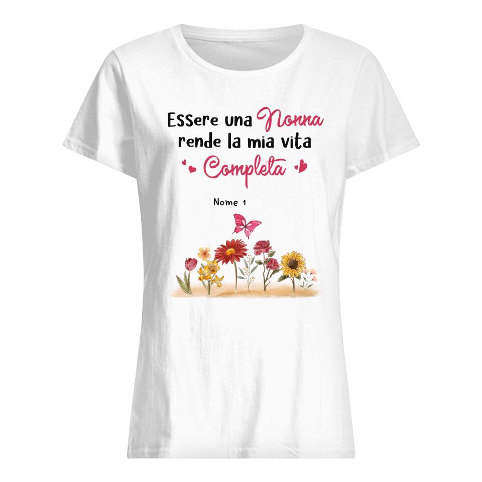 Camiseta personalizada para la abuela | Regalo personalizado para abuela | Ser abuela hace que mi vida sea completa