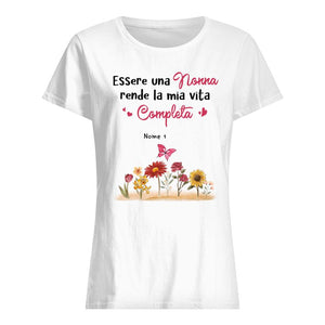 Camiseta personalizada para la abuela | Regalo personalizado para abuela | Ser abuela hace que mi vida sea completa