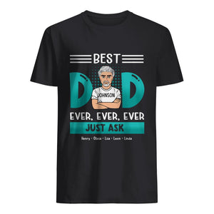 Camiseta personalizada para papá | Regalo personalizado para padre | El mejor papá