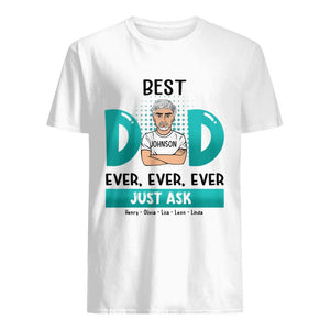 Camiseta personalizada para papá | Regalo personalizado para padre | El mejor papá