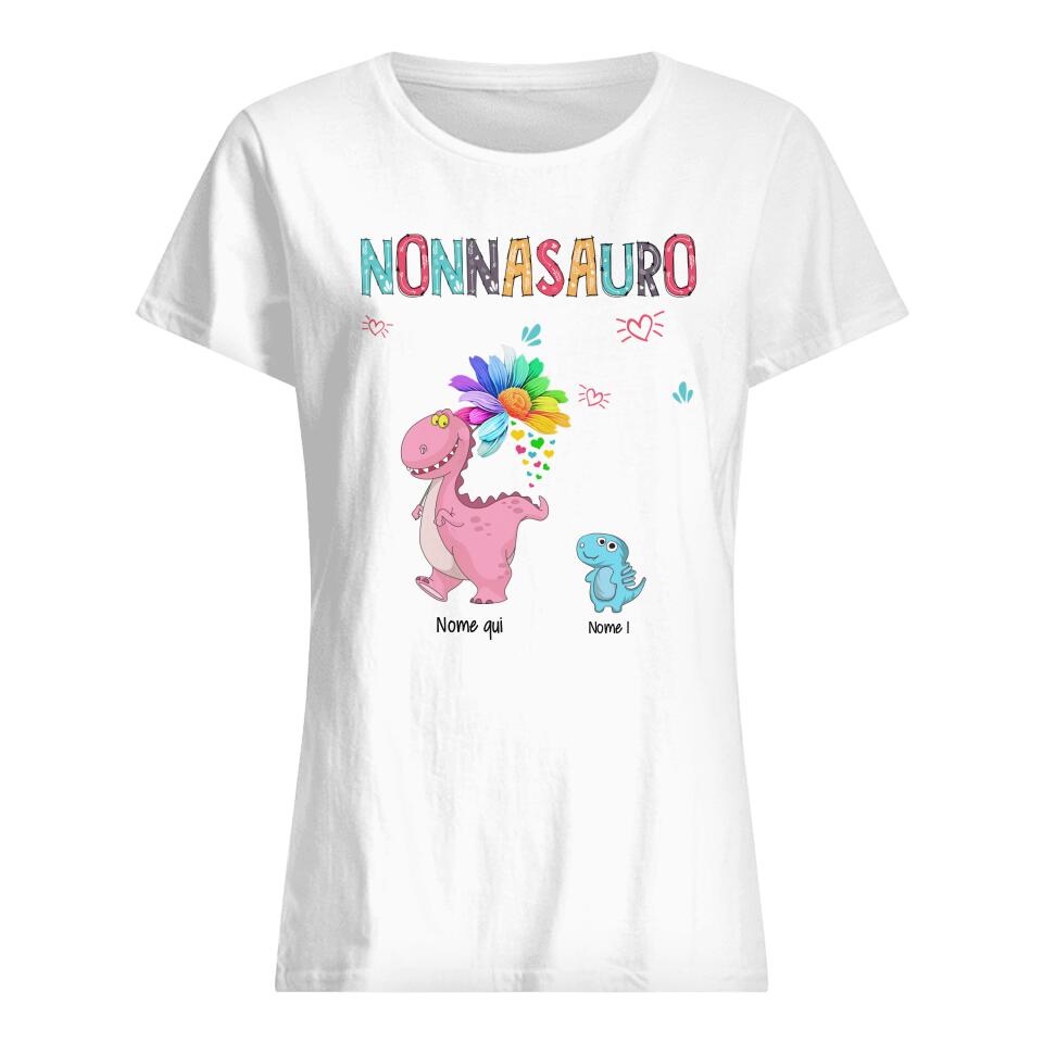 Camiseta personalizada para la abuela | Regalo personalizado para abuela | nonasaurio