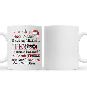 Taza personalizada para novio/marido | Regalo personalizado para novio/marido | Taza Divertida Te amo con todo mi corazón