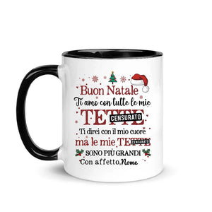 Taza personalizada para novio/marido | Regalo personalizado para novio/marido | Taza Divertida Te amo con todo mi corazón