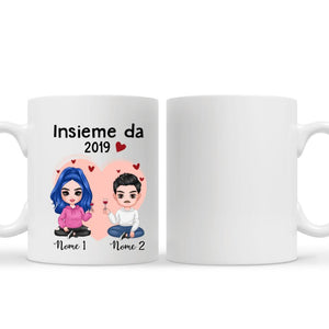 Taza personalizada para parejas | Regalo personalizado para pareja | Juntos desde