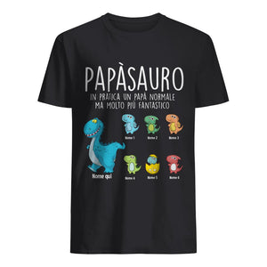 Camiseta personalizada para papá | Regalo personalizado para padre | papasaurio