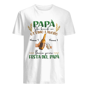 Camiseta personalizada para papá | Regalo personalizado para padre| papa estas haciendo un gran trabajo