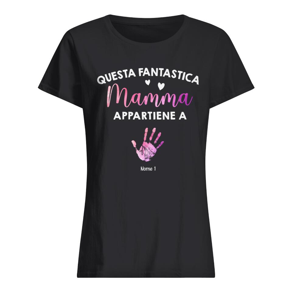 Camiseta personalizada para Mamman| Regalo personalizado para madre | Esta increíble mamá pertenece a