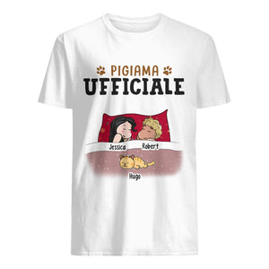 Maglietta personalizzata per Gli amanti dei gatti | Regalo personalizzato per Gli amanti dei gatti | Pigiama Ufficiale Assolo O Coppia