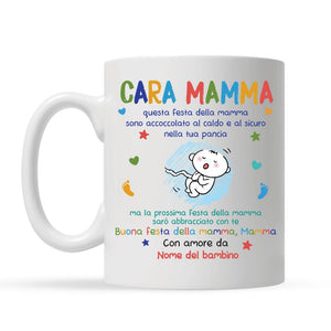 Taza personalizada para mamá | Regalo personalizado para madre | El próximo día de la madre te estaré abrazando.