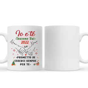 Taza personalizada para esposa marido | Regalo personalizado para esposa marido | Tu y yo juntos prometo estar siempre ahí para ti