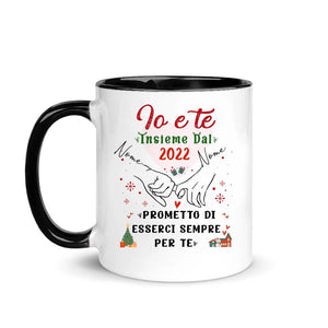 Taza personalizada para esposa marido | Regalo personalizado para esposa marido | Tu y yo juntos prometo estar siempre ahí para ti