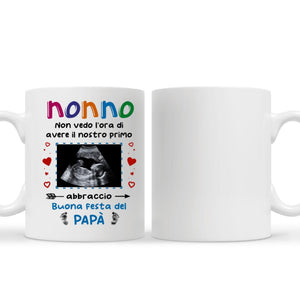 Taza personalizada para abuelo | Regalo personalizado para abuelo | primer abrazo