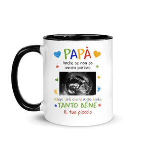 Taza personalizada para papá | Regalo personalizado para padre | Te amo papi bebe habla