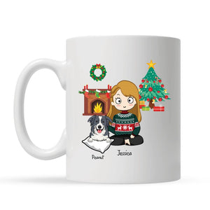 Tazza personalizzata per Gli amanti dei cani | Regalo personalizzato per Gli amanti dei cani | Questa È La Mia Tazza Di Natale Per Guardare Un Film