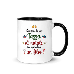 Tazza personalizzata per Gli amanti dei cani | Regalo personalizzato per Gli amanti dei cani | Questa È La Mia Tazza Di Natale Per Guardare Un Film