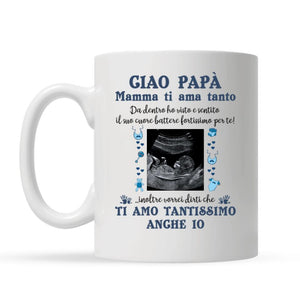 Tazza personalizzata per Papà| Regalo personalizzato per Padre | Papà, ti amo tantissimo anche io