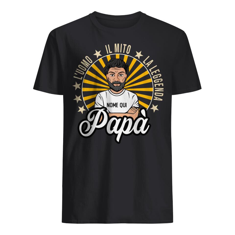 Camiseta personalizada para papá | Regalo personalizado para padre | El hombre, el mito, la leyenda