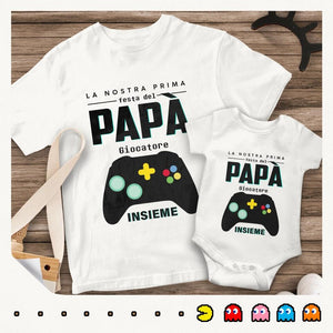 Maglietta per Papà | Regalo per Padre | La nostra prima festa del Papà