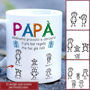 Tazza personalizzata per Papà | Regalo personalizzato per Papà | Miglior Regalo