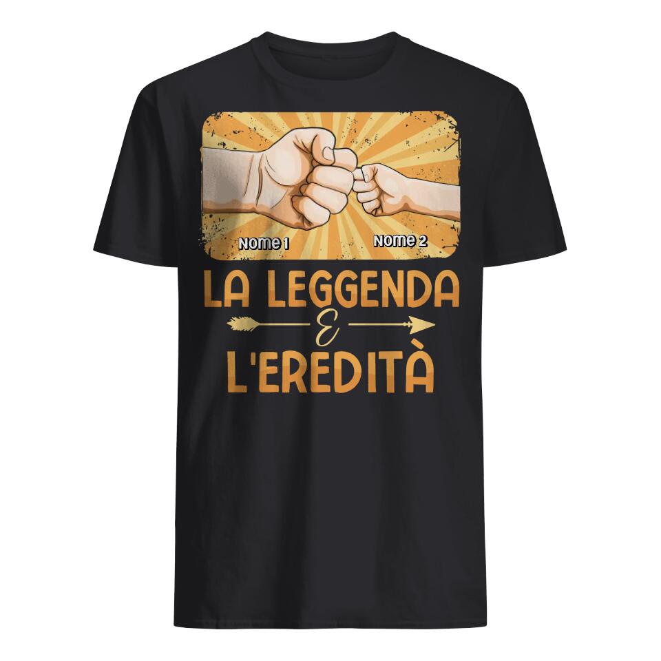 Camiseta personalizada para papá | Regalo personalizado para padre | La leyenda y el legado