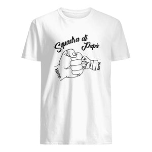 Camiseta personalizada para papá | Regalo personalizado para padre | El equipo soñado de papá