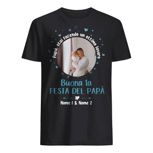 Camiseta personalizada para papá | Primer regalo del Día del Padre | Papá, estás haciendo un gran trabajo.