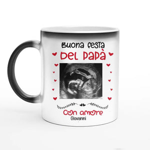 Taza personalizada para papá | Regalo personalizado para padre | Feliz día del padre con amor