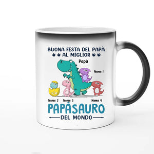 Tazza personalizzata per Papà | Regalo personalizzato per Padre | Al miglior papàsauro del mondo