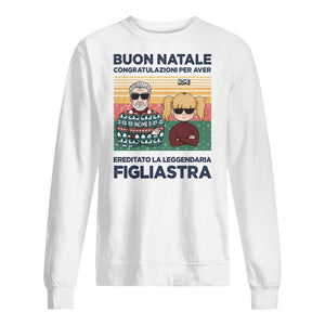 Maglietta personalizzata per Bonus Papà | Regalo personalizzato per Padre | Congratulazioni per aver ereditato dei leggendari figliastri