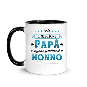 Taza personalizada para abuelo | Regalo personalizado para abuelo | Sólo los mejores papás son ascendidos a abuelo