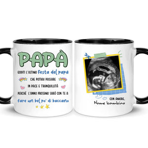 Taza personalizada para papá | Regalo personalizado para padre | Papá Disfruta del mejor Día del Padre