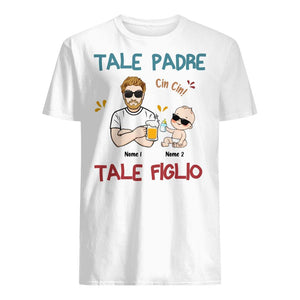 Camiseta familiar personalizada ? Regalo personalizado para la familia | Padre e hijo