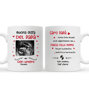 Taza personalizada para papá | Regalo personalizado para padre | Feliz día del padre con amor