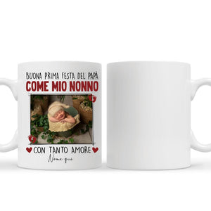 Tazza personalizzata per Nonno| Regalo personalizzato per Nonno | Buona prima festa del papà  come mio nonno