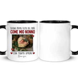 Tazza personalizzata per Nonno| Regalo personalizzato per Nonno | Buona prima festa del papà  come mio nonno