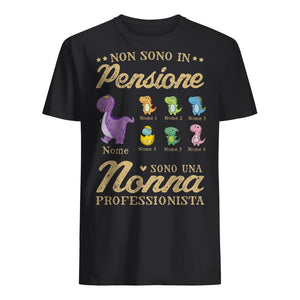 Camiseta personalizada para la abuela | Regalo personalizado para abuela | No estoy jubilada, soy abuela profesional.