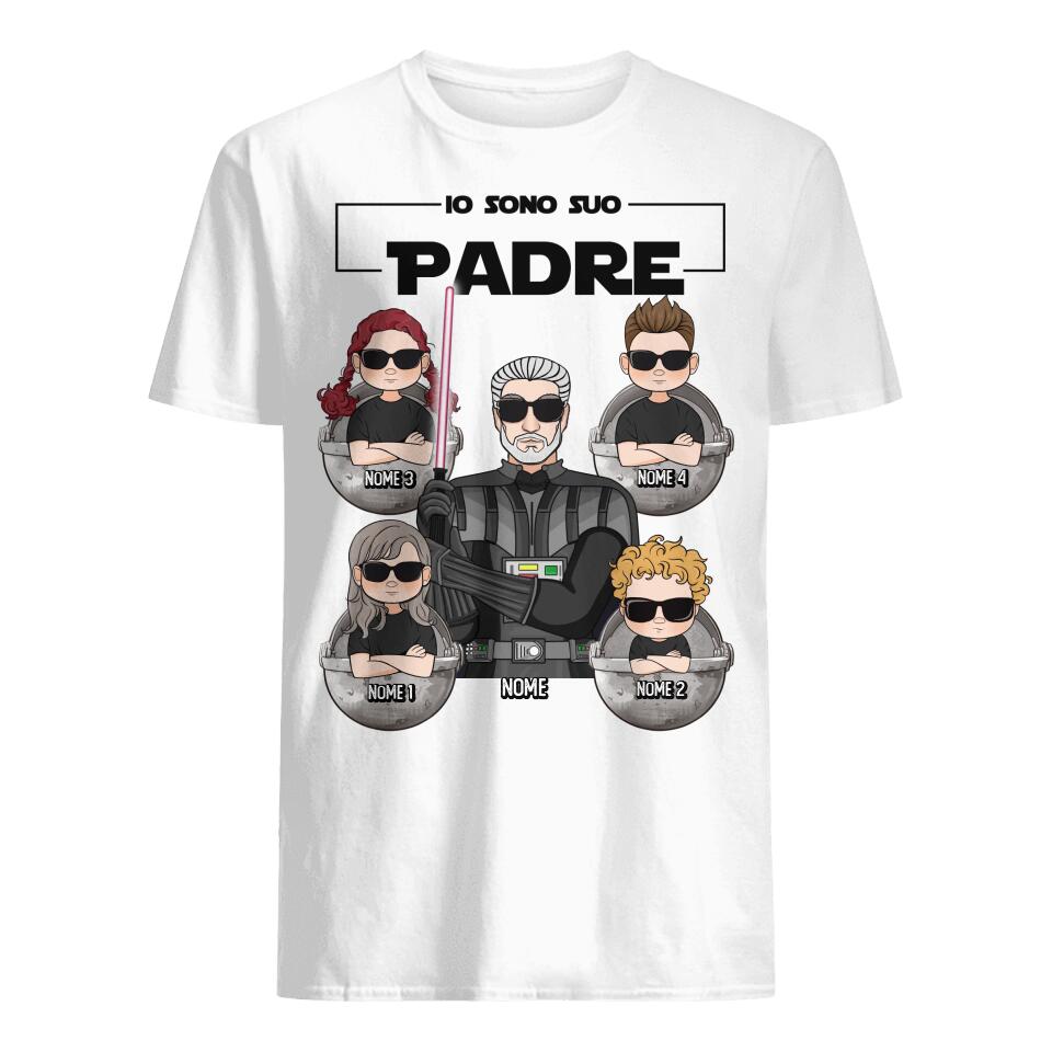 Camiseta personalizada para papá | Regalo personalizado para padre | Soy tu padre blanco