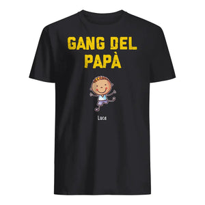 Camiseta personalizada para papá | Regalo personalizado para padre | La pandilla de papá o abuelo